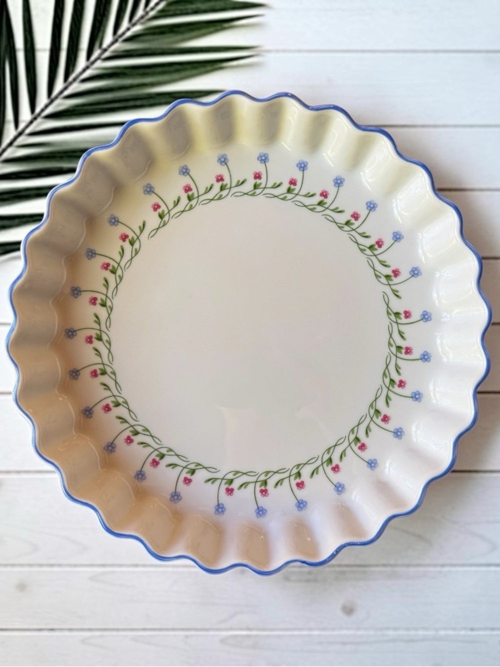 Vintage Mikasa Bali Hai 9” Quiche Tart Dish – Ultra Ceram Bake & Serve

Vintage